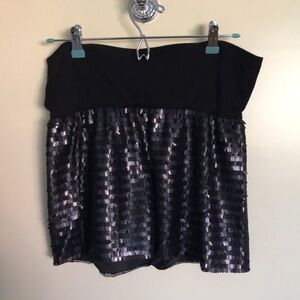 Bebe sequin mini skirt